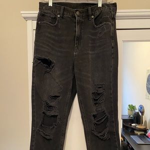 AE ripped mom jeans